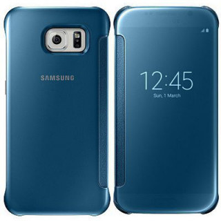 Samsung EF ZG920BLE Clear View Blue Tok S6 Mobil