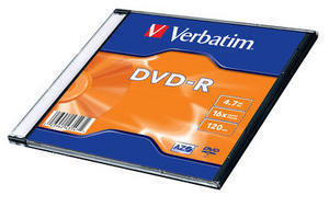 Verbatim DVD-R [ slim jewel case 100 | 4,7GB | 16x ] PC