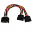 Akyga AK-CA-31 SATA Power -> 2db SATA Power M/F adapter 0.15m thumbnail