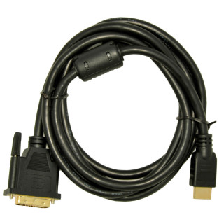 Akyga AK-AV-11 DVI-D - HDMI 1.4 M/M video jelkábel 1.8m fekete PC