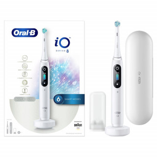 Oral-B iO8 elektromos fogkefe White Alabaster Otthon
