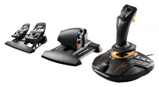 Thrustmaster Joystick T16000M Flight Pack + Gázkar + Repülőkormány + Pedálok 