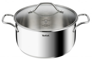 Tefal B8644674 Intuition 24cm rozsdamentes acél lábas és fedő szett 