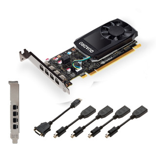 PNY VCQP1000V2-PB videókártya NVIDIA Quadro P1000 V2 4 GB GDDR5 