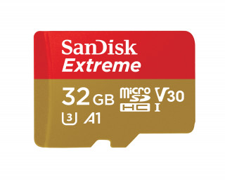 Sandisk 32GB SD micro ( SDHC Class 10) Extreme UHS-I V30 memória kártya adapterrel 