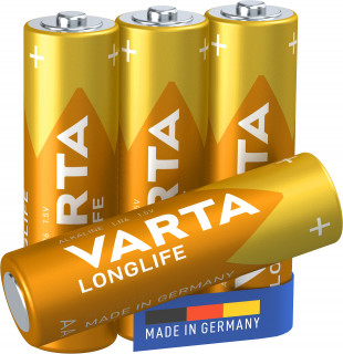 Varta Longlife 1.5V AA alkáli elem 4db PC