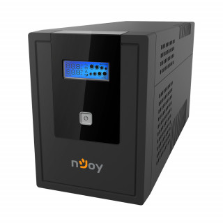 NJOY Szünetmentes  2000VA - Cadu 2000 (2 Schuko, line-interaktív, USB menedzsment, RJ11/45 vonalvédelem(1Gb/s), PC