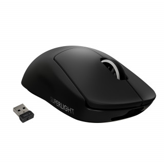 Logitech G Pro X Superlight Vezeték Nélküli Gaming egér, Fekete (910-005880) (használt) PC