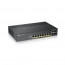 ZyXEL GS1920-8HPv2 8port GbE LAN PoE (130W) 2port Gbe combo RJ45/SFP L2 menedzselhető switch thumbnail