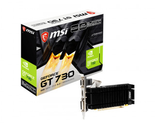 MSI GeForce GT 730, N730K-2GD3H/LPV1, 2GB DDR3 Videokártya (V809-3861R) 