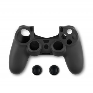 Spartan Gear - Kontroller Silicon Skin Cover and Thump Grips Fekete 