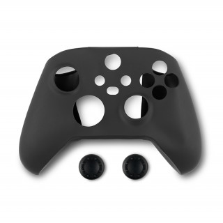 Spartan Gear - Controller Silicon Skin Cover and Thumb Grips Fekete (XSX) 