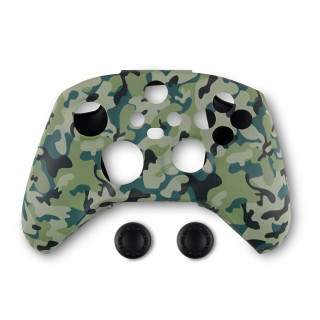 Spartan Gear - Controller Silicon Skin Cover and Thumb Grips Zöld Camo (XSX) Xbox Series