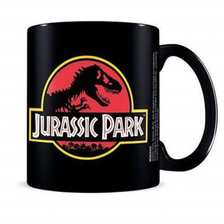 Jurassic Park (Logo) Fekete Bögre (325ml) Ajándéktárgyak