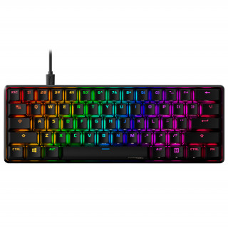 HyperX Vezetékes Billentyűzet Alloy Origins 60 RGB HX Aqua Mechanikus USB US 