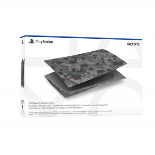 PlayStation 5 Standard Cover Grey Camouflage PS5