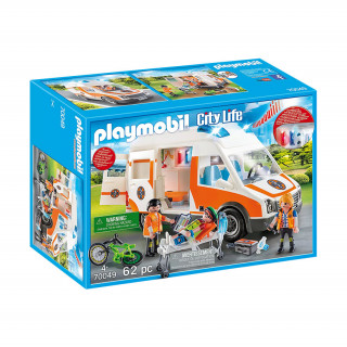 Playmobil Mentőautó villogó fényekkel (70049) Játék