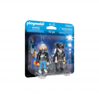 Playmobil DuoPack Rendőr és graffitis (70822) Játék