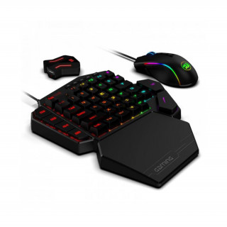 Redragon K585 egykezes RGB Blue Switch Gaming billentyűzet + M721-Pro RGB Gamer egér + GA200 konverter szett (K585RGB-BB) 