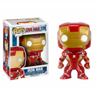 Funko Pop! Marvel Civil War Captain America: Iron Man #126 Vinyl Bobble-Head Figura 