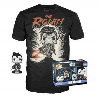 Funko Funko Pop! & Tee (Adult): Star Wars - The Ronin Vinyl Figura és T-Shirt (XL) AJÁNDÉKTÁRGY