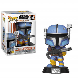 Funko Pop! Star Wars: The Mandalorian - Heavy Infantry Mandalorian (Metallic) #348 Bobble-Head Vinyl Figura Ajándéktárgyak