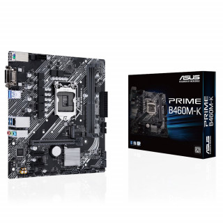 Asus Alaplap - Intel PRIME B460M-K s1200 (B460, 2xDDR4 2933MHz, 6xSATA3, RAID, 1x M.2, 6xUSB2.0, 6xUSB3.2) PC