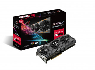 ASUS ROG-STRIX-RX580-O8G-GAMING AMD 8GB GDDR5 256bit PCI-E videokártya PC