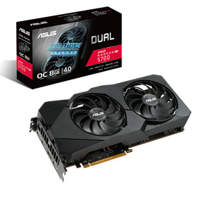 ASUS DUAL-RX5700-O8G-EVO AMD 8GB GDDR6 256bit PCI-E videokártya 