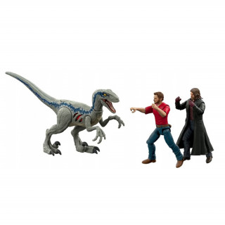 Mattel Jurassic Wolrd Extreme Damage Owen & Velociraptor Blue Pursuit Pack (GWN25) Játék
