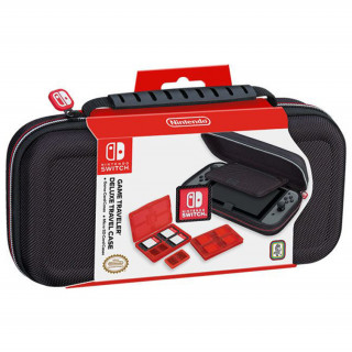 Nintendo Switch Deluxe Utazótáska Kártyatartó tokkal (Fekete) (Nacon) Switch