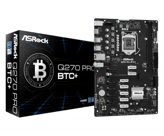 Asrock Q270 Pro BTC+ alaplap (1151) PC