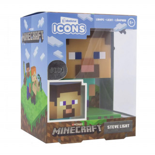 Paladone Minecraft: Steve Icon Lámpa BDP (PP6594MCFV2) Ajándéktárgyak