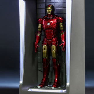 Hot Toys Marvel Miniature: Iron Man 3 (Mark 3 with Hall of Armor) Figura Játék
