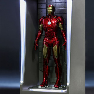 Hot Toys Marvel Miniature: Iron Man 3 (Mark 4 with Hall of Armor) Figura Játék