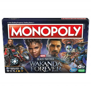 Monopoly - Black Panther Wakanda Forever Edition Társasjáték (Angol nyelvű) Játék