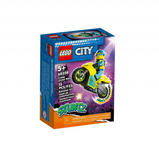 LEGO City Cyber kaszkadőr motorkerékpár (60358) Játék