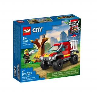 LEGO City 4x4 Tűzoltóautós mentés (60393) Játék