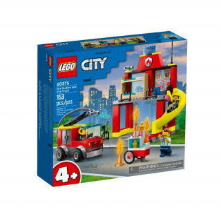 LEGO City Tűzoltóállomás és tűzoltóautó (60375) 