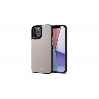 Spigen Apple iPhone 12 Pro Max Leather tok, kavicsszürke Mobil