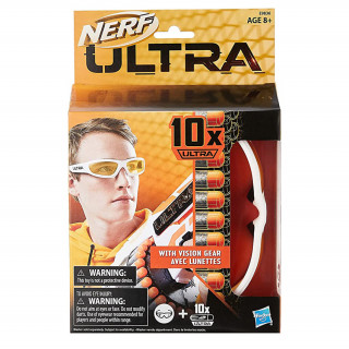Hasbro Nerf: Ultra Vision Gear védőszemüveg + 10 Lövedék (E9836) Játék