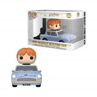 Funko Pop! Rides Super Deluxe: Harry Potter CoS Anniversary 20th - Ron Weasley in Flying Car #112 Vinyl Figura Ajándéktárgyak