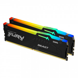 Kingston Fury memória 32GB DDR5 5600MHz Kit(2x16GB) Beast RGB Black 
