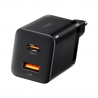 Baseus Super Si Pro gyorstöltő USB + USB-C 30W, fekete 