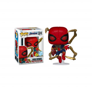 Funko Pop! Marvel: Avengers Endgame - Iron Spider (with Gauntlet) (Glows in the Dark) (Special Edition) #574 Bobble-Head Vinyl Figura Ajándéktárgyak