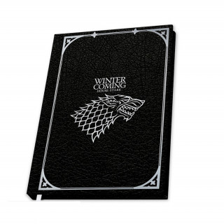 Game of Thrones "Stark" Premium A5 Notebook - Abystyle AJÁNDÉKTÁRGY