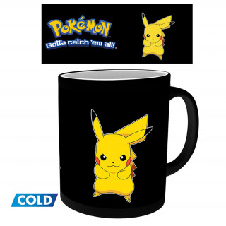 Abysse Pokémon Hőre Változó Bögre 320 ml "Pikachu" - Abystyle AJÁNDÉKTÁRGY