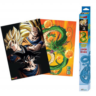Dragon Ball - Goku & Shenron Chibi Poszter (52x38 cm) - Abystyle 