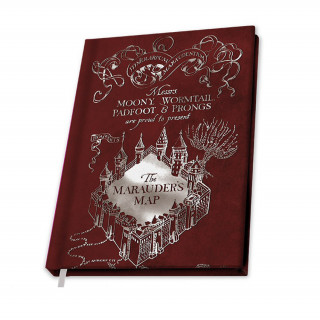 Harry Potter "Map of Scrolls" A5 Premium Jegyzetfüzet - Abystyle Ajándéktárgyak