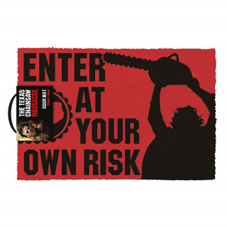 Texas Chainsaw Massacre "Enter At Your Own Risk" Lábtörlő 